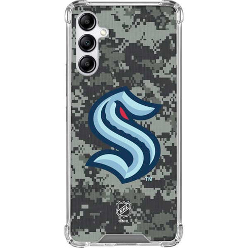 NHL Seattle Kraken Camo Galaxy A15 5G Clear Case